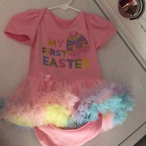 Bodysuit for baby girls first Easter 3/6 mth (M)
